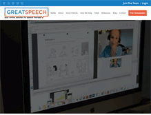 Tablet Screenshot of gr8speech.com